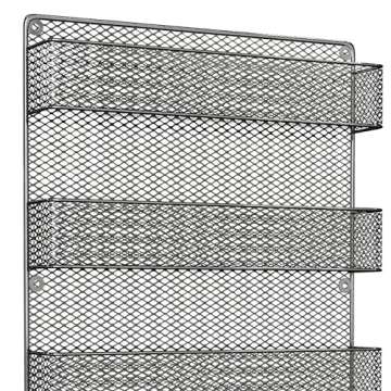 Spice Rack Organizer - Space-Saving Wall-Mount 5-Tier Wire Shelves for Pantry or Cabinets - Kitchen ...