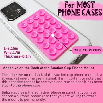 PKYAA Silicone Suction Phone Holder for Hands-Free Use