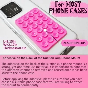PKYAA Silicone Suction Phone Holder for Hands-Free Use
