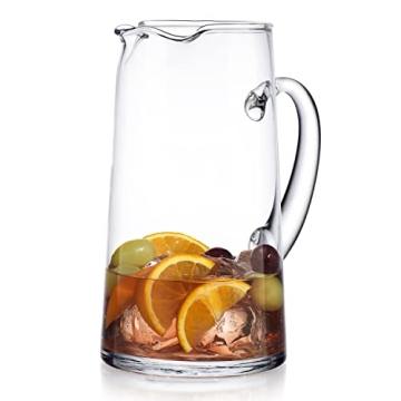Elegant Glass Water Pitcher with Spout – Perfect for Entertaining