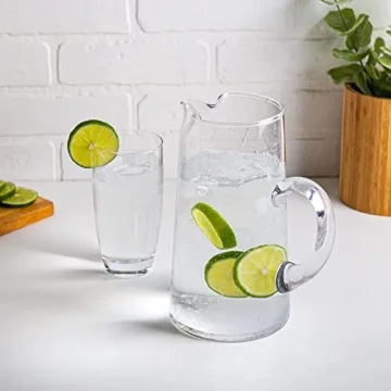 Elegant Glass Water Pitcher with Spout – Perfect for Entertaining