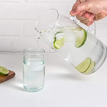 Elegant Glass Water Pitcher with Spout – Perfect for Entertaining
