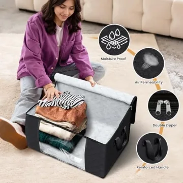 Fab Totes 6 Pack for Efficient Clothing Storage Solutions