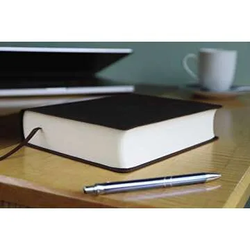 NIV, Journal the Word Bible (Perfect for Note-Taking), Leathersoft, Brown, Red Letter, Comfort Print: Reflect, Take Notes, or Create Art Next to Your Favorite Verses