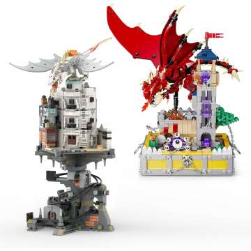 Harry Castle & Dragons Building Set - 1056+927 PCS