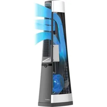 Lasko AC615 Bladeless Tower Fan for Home & Office