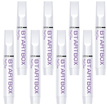 Nail Glue for Acrylic Nails - Nail Glue for Press On Nails, 8 Pcs BTArtbox Adhesive Super Bond for F...