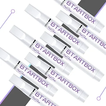 BTArtbox Nail Glue – Fast-Drying, 8 Pcs, Long-Lasting Adhesive