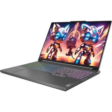 Lenovo Legion Slim 5 Laptop: Ryzen 7 8845HS, RTX 4060, 16GB DDR5, 512GB SSD, 16" QHD+ 165Hz IPS Display