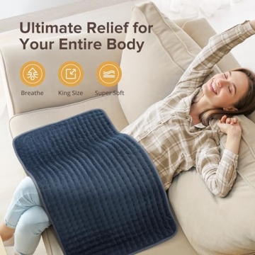 Siinsay XXX-Large Heating Pad for Back Pain Relief