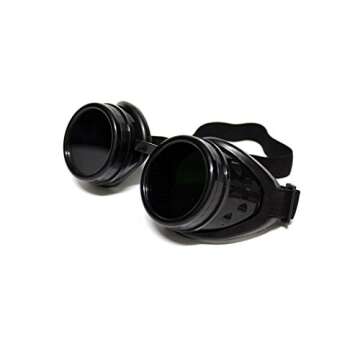 GloFX Tinted Steampunk Goggles for Festivals and Cosplay