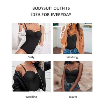 FeelinGirl Shapewear Bodysuit Tummy Control Push Up