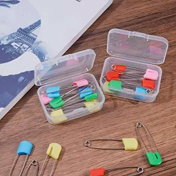 18 Pack Clear Plastic Bead Storage Cases for Crafts