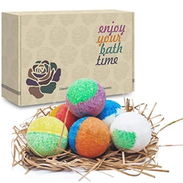 INTEYE 6 Organic Bath Bombs Gift Set - Luxurious Spa Experience at Home