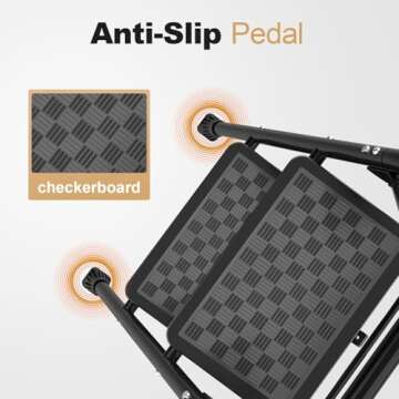 HBTower 2 Step Ladder, Step Stool for Adults,2 Step Ladder Folding Step Stool with Wide Pedal Ergonomic Design