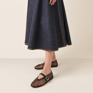 VOLEECE Women's Mesh Ballet Flats for Stylish Comfort