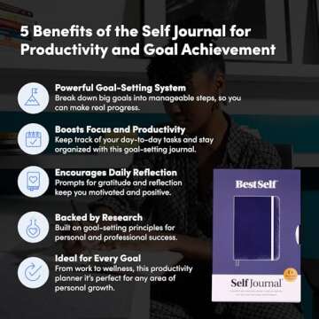 BestSelf Self Journal 13-Week Productivity Journal with Prompts, Undated Planner and Guided Journal ...