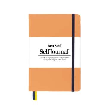 BestSelf Self Journal 13-Week Productivity Journal with Prompts, Undated Planner and Guided Journal for Women and Men, Coral