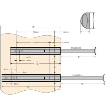 TAG Hardware Premium Pullout Closet Valet Rod in Gold