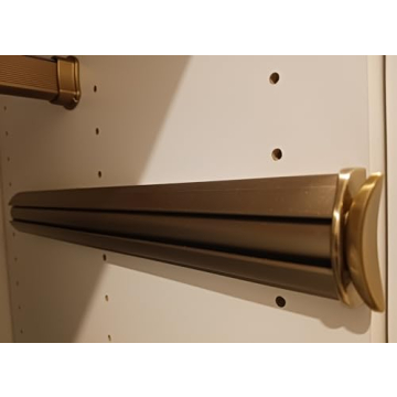 TAG Hardware Premium Pullout Closet Valet Rod in Gold