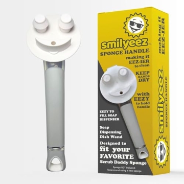 Smiling Sponge Handle by Smilyeez - Fun & Functional Cleaning