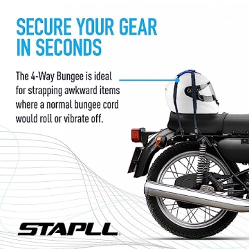 STAPLL Tack Strap 4-Way Bungee Cords - 2 Pack