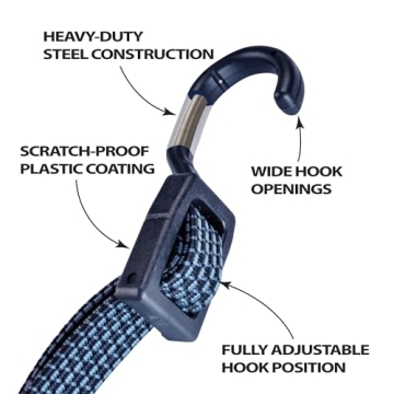 STAPLL Tack Strap 4-Way Bungee Cords - 2 Pack