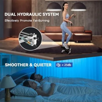 ZZLY Portable Home Mini Stepper with Resistance Bands