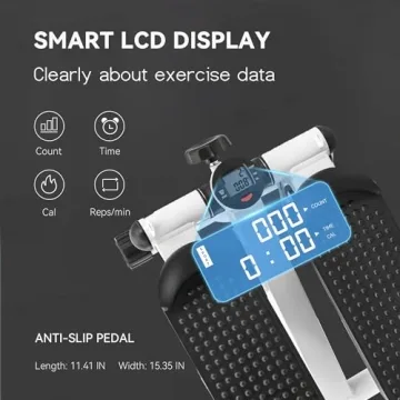 ZZLY Portable Home Mini Stepper with Resistance Bands