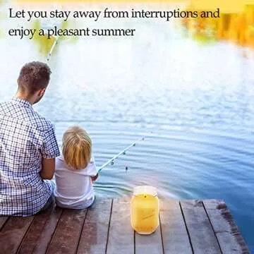 Aimanni Set of 2 Large Citronella Candles for Summer Scented, 14oz Long Lasting Mason Glass Jar Candle for Patio Garden Yard Home Kitchen Bedroom, Outdoor and Indoor