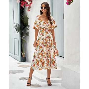 BTFBM Women Summer Casual Flowy Maxi Dress 2025