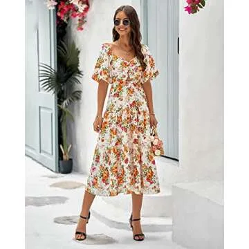 BTFBM Women Summer Casual Flowy Maxi Dress 2025