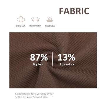 FeelinGirl Plus Size Tummy Control Shapewear Underwear Body Shaper Panties Seamless Compression Panties Cocoa 3XL/4XL