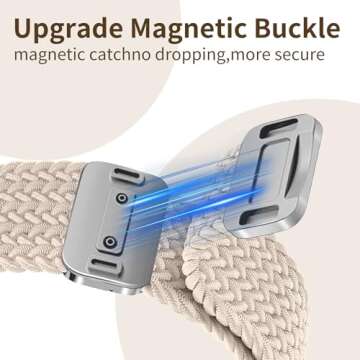 Chinber Braided Apple Watch Band with Magnetic Clasp