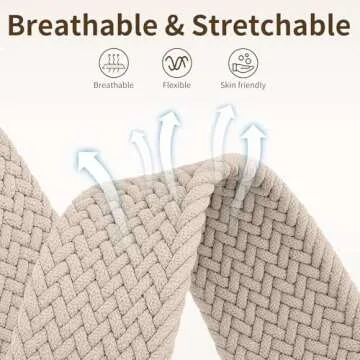 Chinber Braided Apple Watch Band with Magnetic Clasp