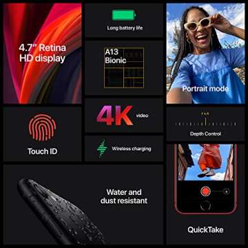 Apple New Total Wireless Prepaid - Apple iPhone SE (64GB) - Black [Locked to Carrier – Total Wireless]