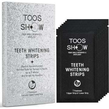 Toos Show Teeth Whitening Strips for Teeth Sensitive, 7 Day Treatment, Tooth Whitening Strips Sensit...