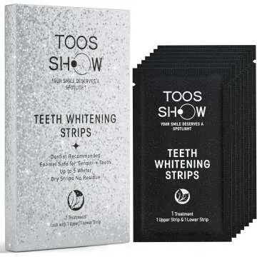 Toos Show Teeth Whitening Strips for Teeth Sensitive, 7 Day Treatment, Tooth Whitening Strips Sensit...