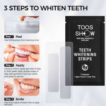 Toos Show Teeth Whitening Strips: Fast, Sensitive & Easy