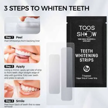 Toos Show Teeth Whitening Strips: Fast, Sensitive & Easy