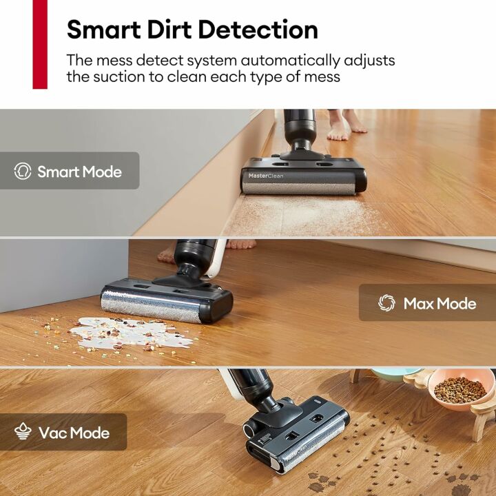 2024 Cordless Vacuum Mop Combo With Self-Cleaning Function