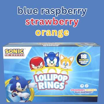 Imaginings 3 Sonic Lollipop Rings - 18 Count Candy