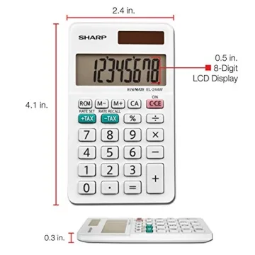 Sharp EL-244WB Compact Business Calculator for Everyone