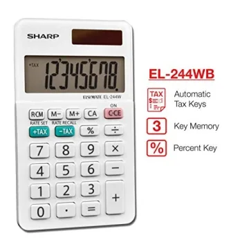 Sharp EL-244WB Compact Business Calculator for Everyone