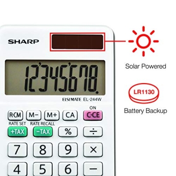 Sharp EL-244WB Compact Business Calculator for Everyone