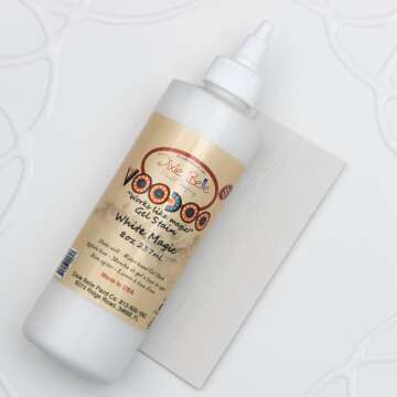 Dixie Belle Voodoo Gel Stain | White Magic (8oz) | White Water-Based Stain for Wood Projects | DIY W...