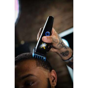 Stylecraft Instinct-X Cordless Hair Clipper Professional Vector Motor with Intuitive Torque Control, 3 Modular Lids