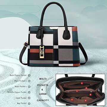 COCIFER Purses and Handbags for Women Shoulder Tote Bags Top Handle Satchel