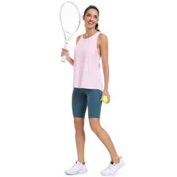 Women’s Stylish Racerback Workout Tank Tops for Fitness