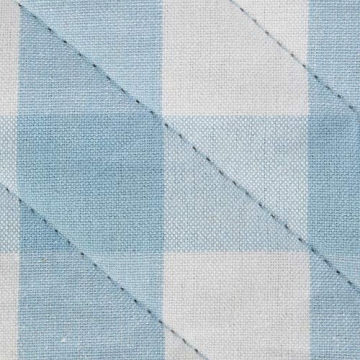 DII Buffalo Check Kitchen Collection, Classic Farmhouse Kitchen Set, Potholder, White & Light Blue, 2 Piece